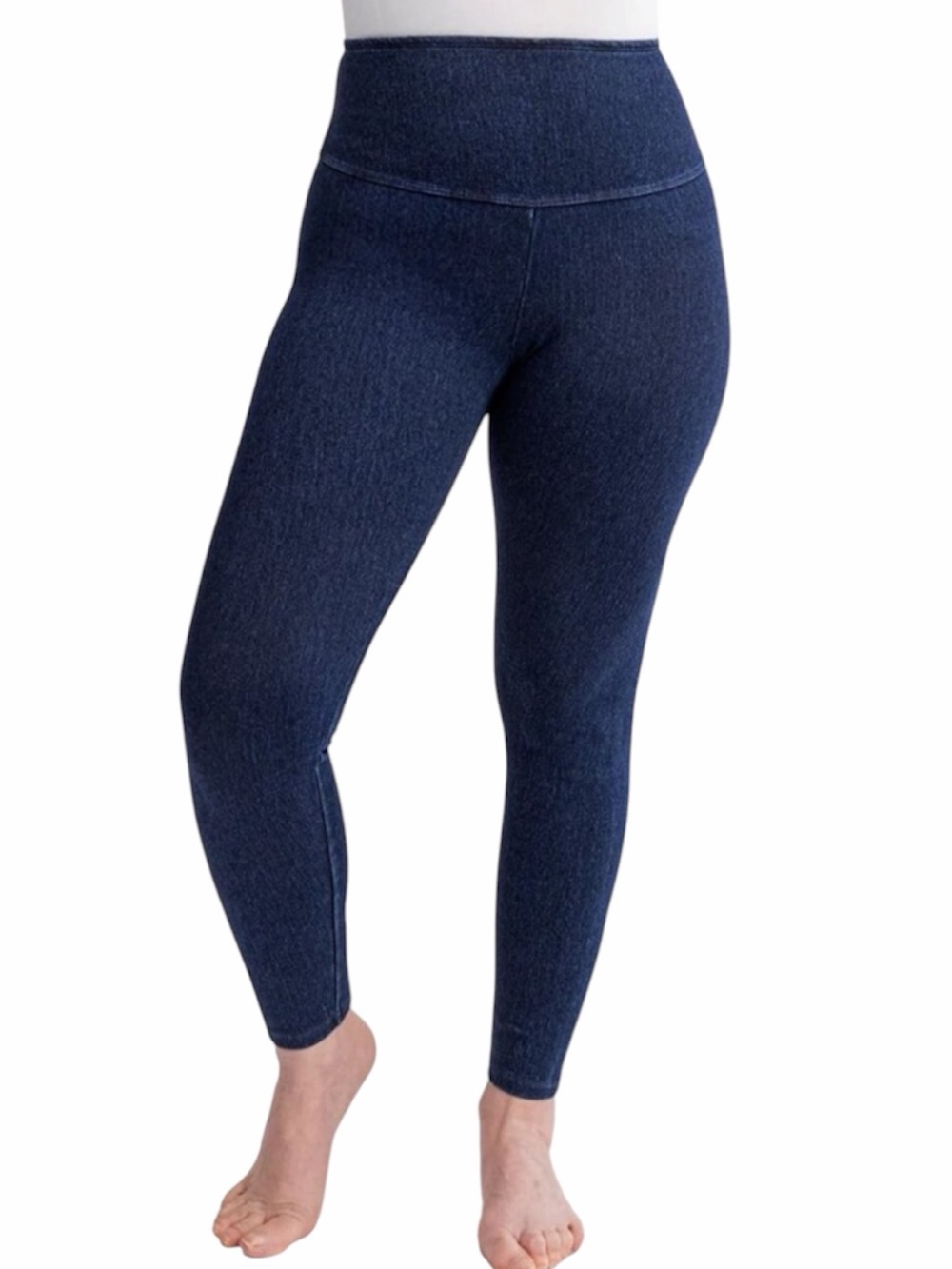 Shapermint Dark Blue High-Waist Jegging Leggings. Size Large